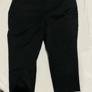 Classic Black Ava & Viv Ankle high rise fitted pants 26w